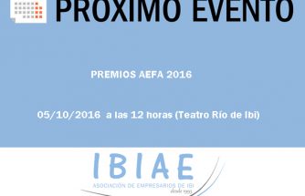 IBIAE acudirá al acto de entrega de la XXI edición de los Premios AEFA